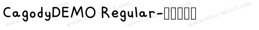 CagodyDEMO Regular字体转换